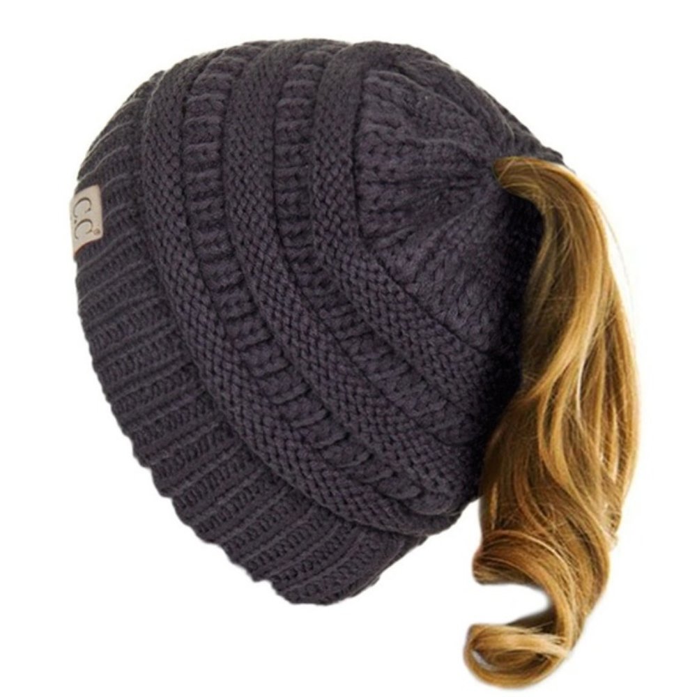 C.C Children Messy Bun Ponytail Beanie Hat